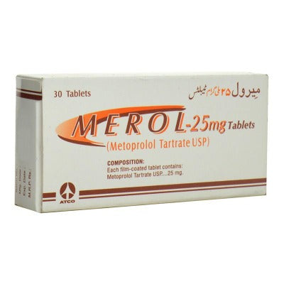 Tab Merol Merol Tablets 25mg 3X10's – Medical Bazar