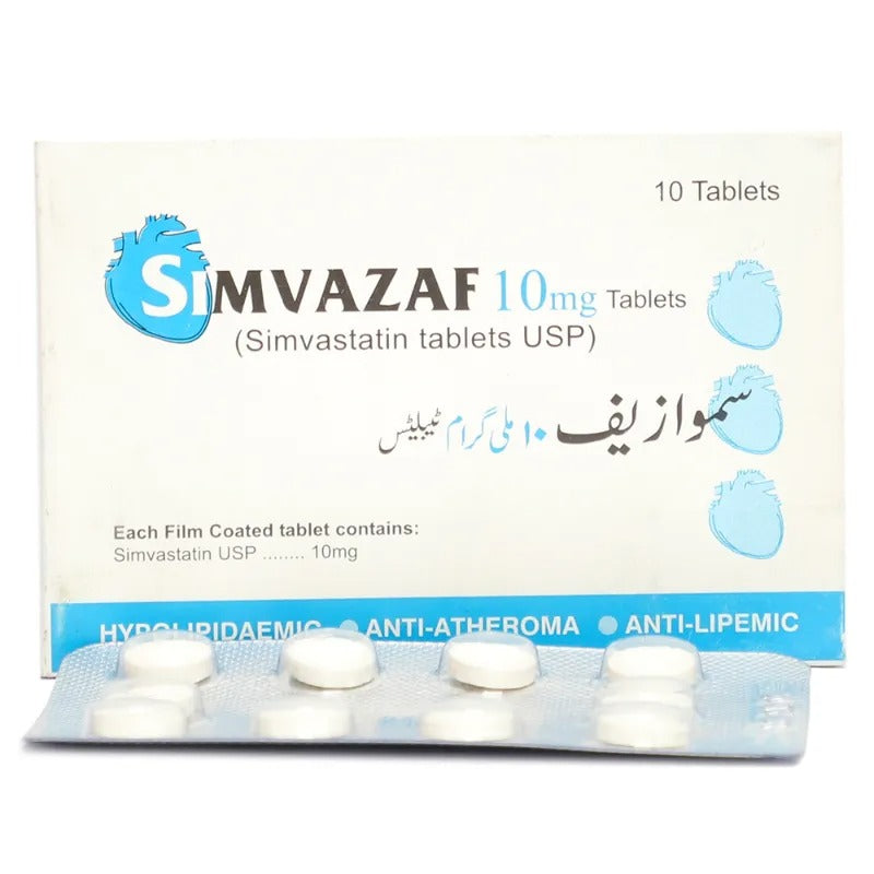 Simvazaf 10mg Tablets 1X10's – Medical Bazar