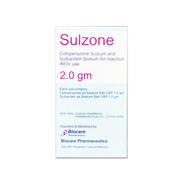 Sulzone 2.0g Injection – Medical Bazar